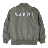 MISSONI giubbino tinta unita con zip e logo Verde per Bambino M01207 VERDE MISSONI