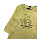 TRUSSARDI shirt girocollo tinta unita con stampa Giallo per Neonato TIA25172 GIALLO TRUSSARDI