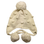 TWINSET cappello tinta unita con pon pon Panna per Bambina FA5HEB PANNA TWINSET