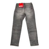 DIESEL jeans tinta unita con girovita regolabile Grigio per Bambino J00805 GRIGIO DIESEL