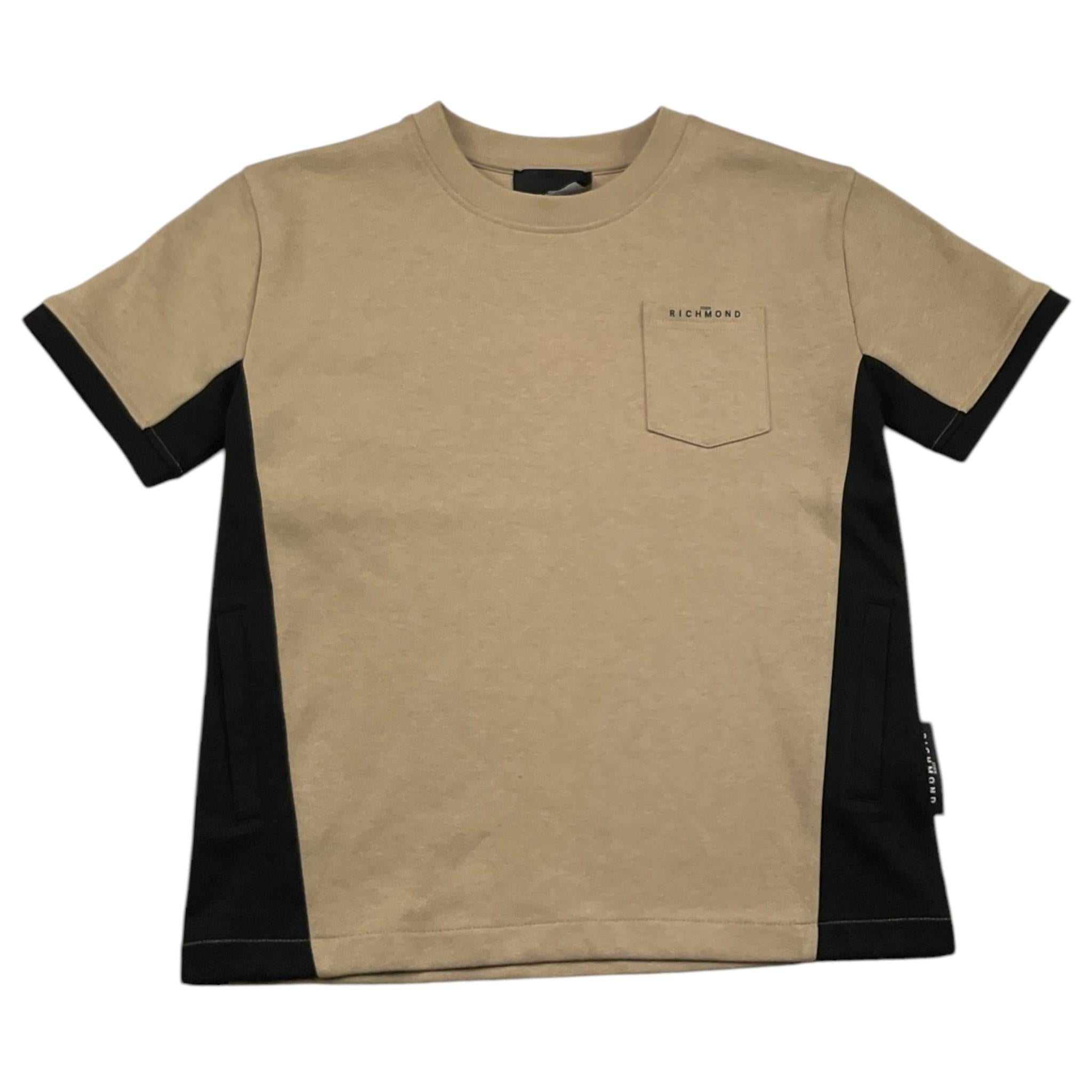 JOHN RICHMOND t-shirt girocollo tinta unita con taschino Beige per Bambino RBA25116TS BEIGE JOHN RICHMOND