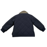 TRUSSARDI giubbino tinta unita con colletto in contrasto Blu per Neonato TIA25102GB BLU TRUSSARDI