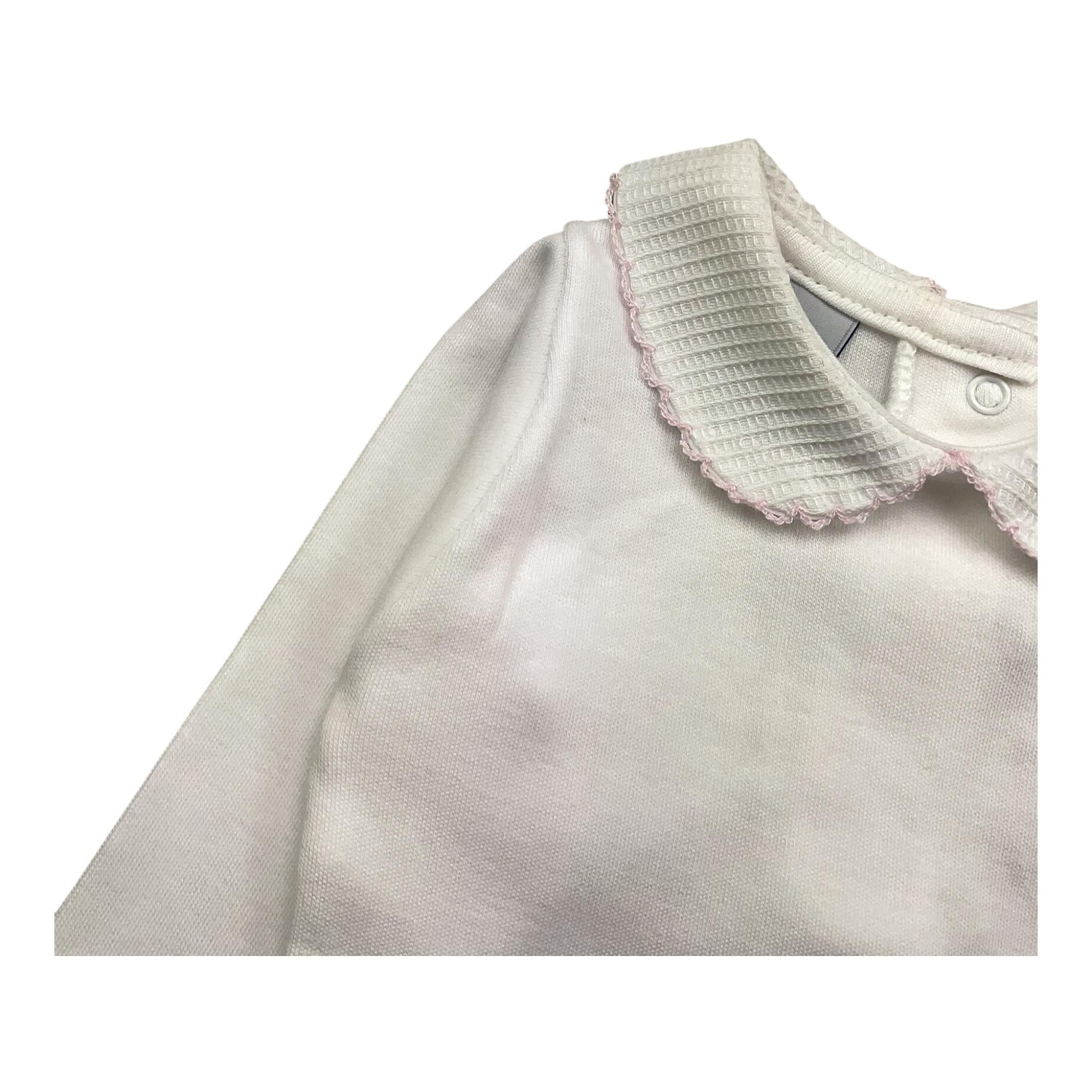 BABIDU body tinta unita con colletto Bianco per Neonata DNFOEROS BIANCO BABIDU