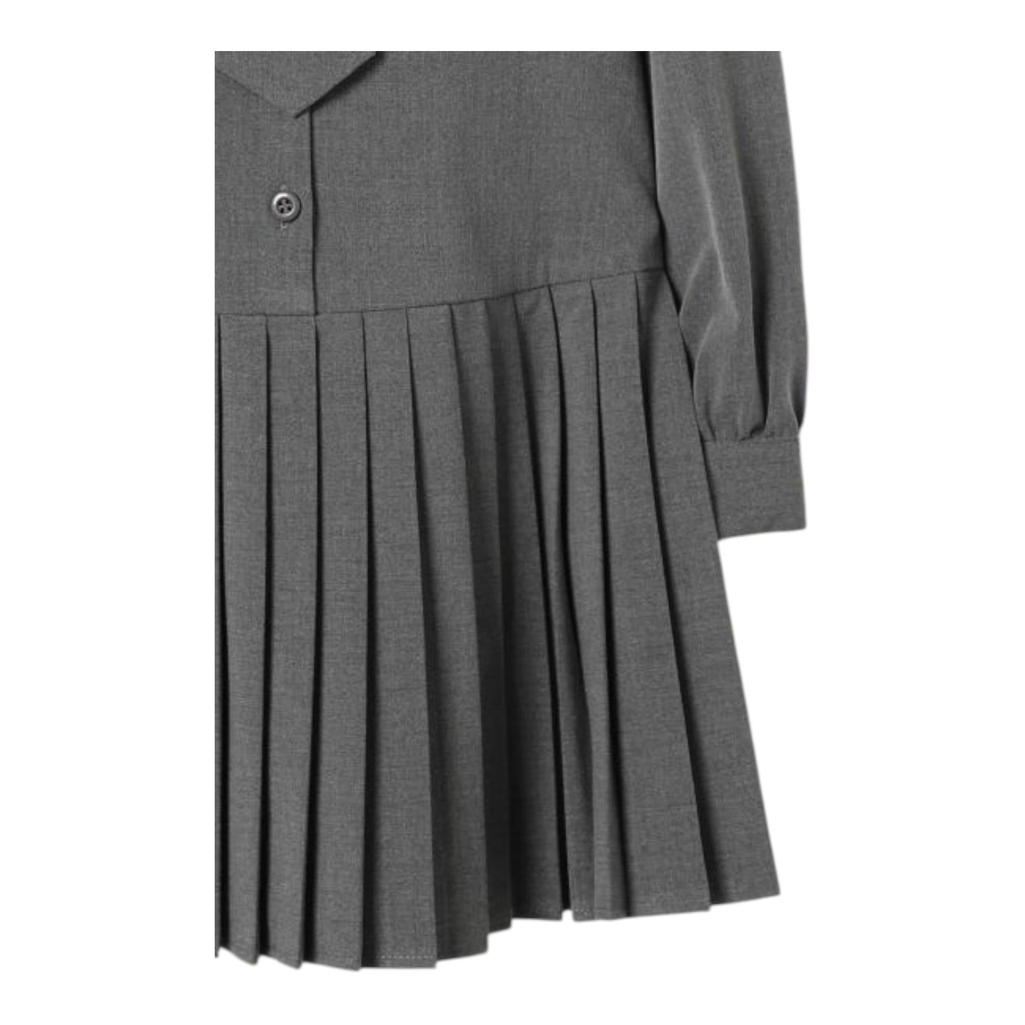 TWINSET abito tinta unita con cravatta Grigio per Bambina 242GJ2131 GRIGIO TWINSET