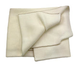 LITTLE BEAR coperta tinta unita con ricami in contrasto Panna per Neonato 9120 PANNA LITTLE BEAR