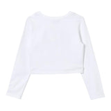 TWINSET shirt girocollo tinta unita con stampa Bianco per Bambina 242GJ2032XXXX BIANCO TWINSET