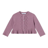 MAYORAL cardigan tinta unita traforato Viola per Neonata 2326X VIOLA MAYORAL