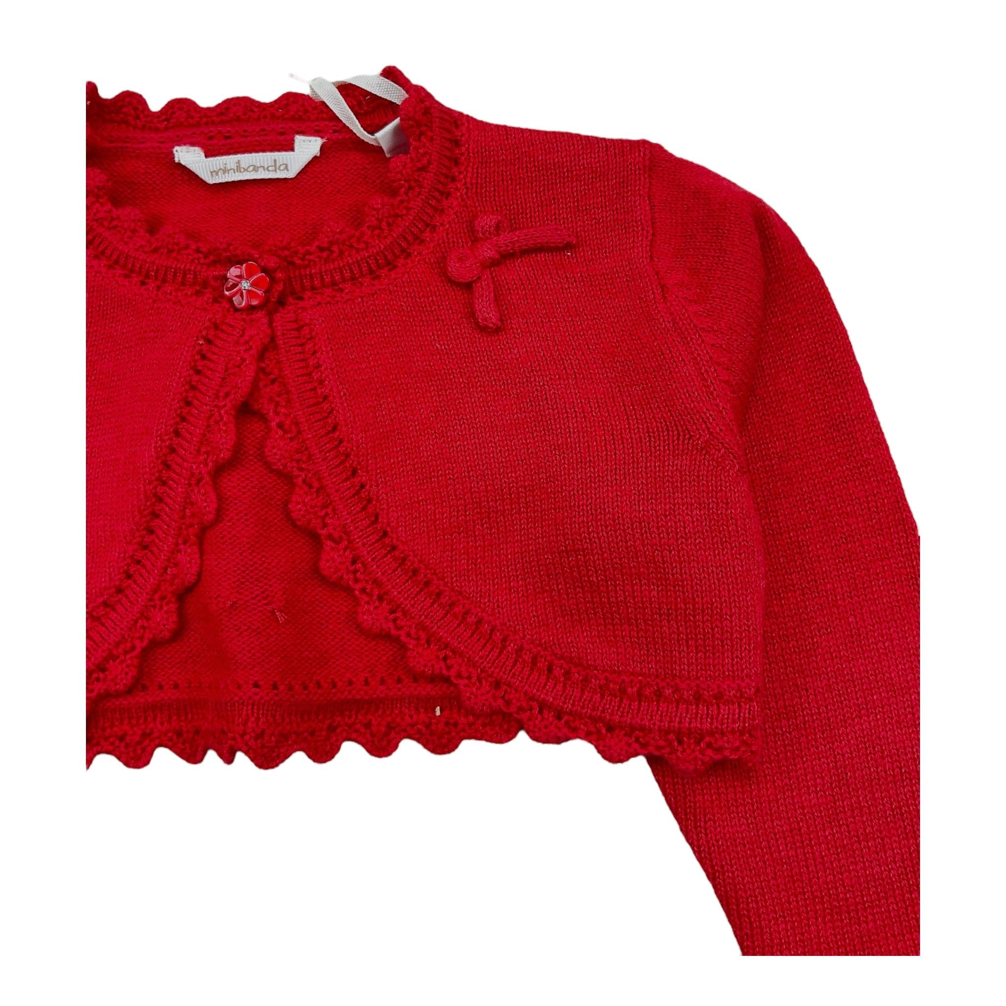 MINI BANDA coprispalle tinta unita Rosso per Neonata 3A742 ROSSO MINI BANDA