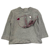 LE BEBE' maglia girocollo tinta unita Grigio per Neonata LBG6089 GRIGIO LE BEBE'