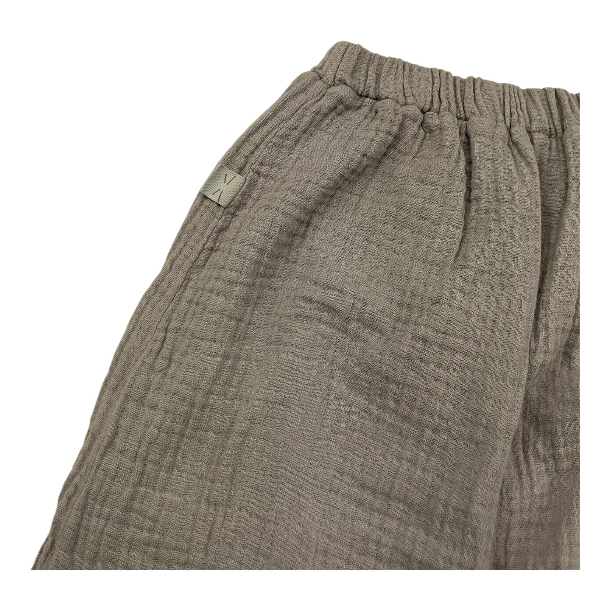 TEDDY E MINOU pantalone tinta unita cn elastico in vita Grigio per Neonato I22PT009C56041 GRIGIO TEDDY E MINOU