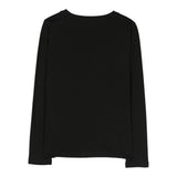 MISS BLUMARINE shirt girocollo tinta unita con con brillantini Nero per Bambina IF3191 NERO MISS BLUMARINE