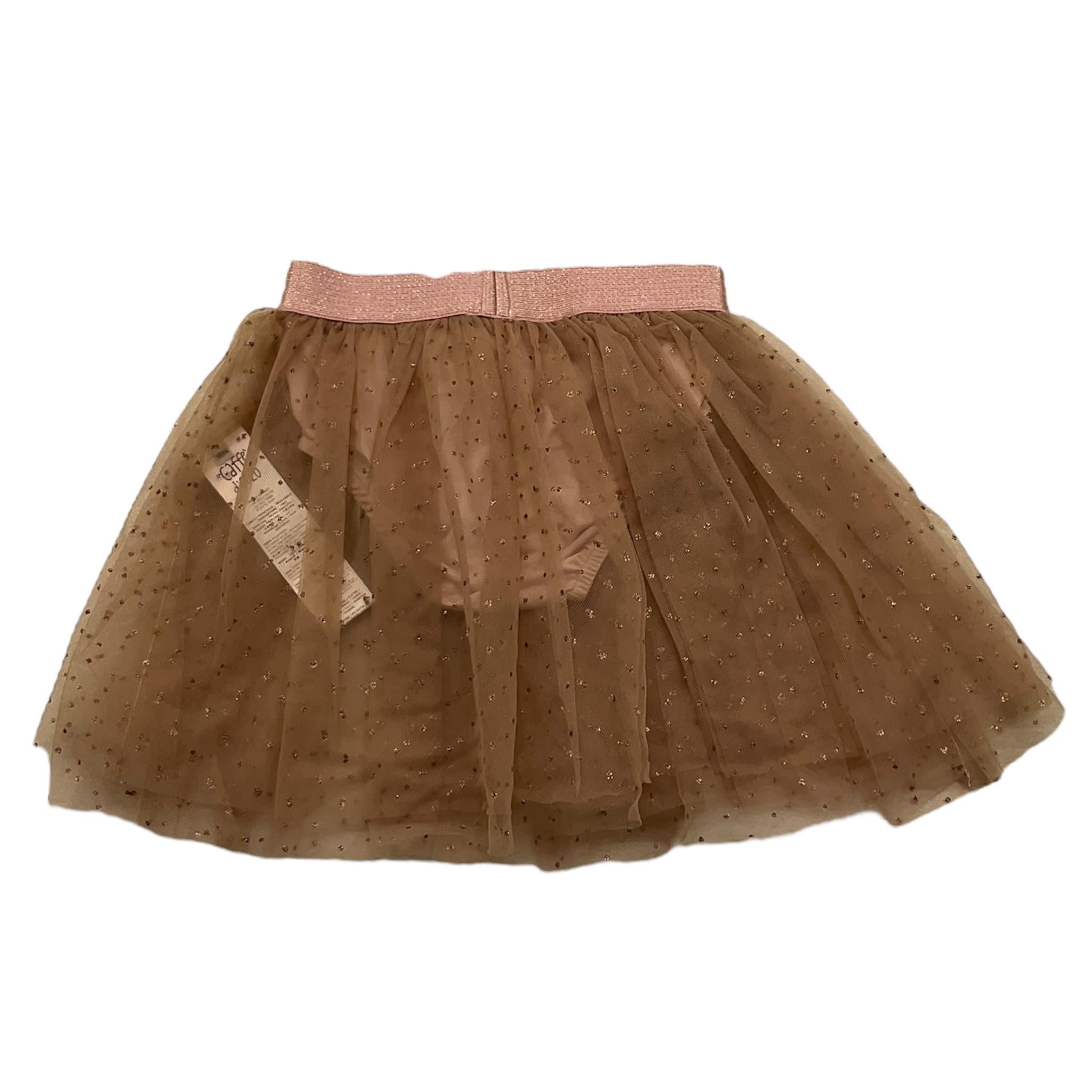 CAFFE' D'ORZO gonna tinta unita in tulle Rosa per Neonata ZV7001 ROSA CAFFE' D'ORZO