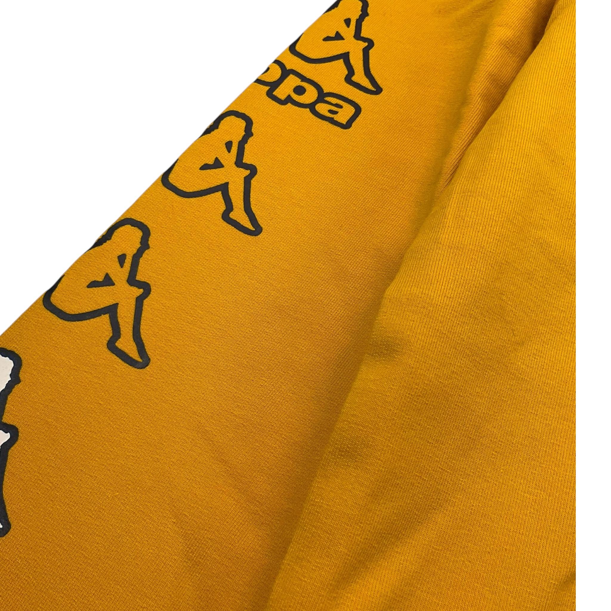 KAPPA completo 2pz bicolore felpa-pantalone Giallo/nero per Bambino 8081T0059 GIALLO/NERO KAPPA