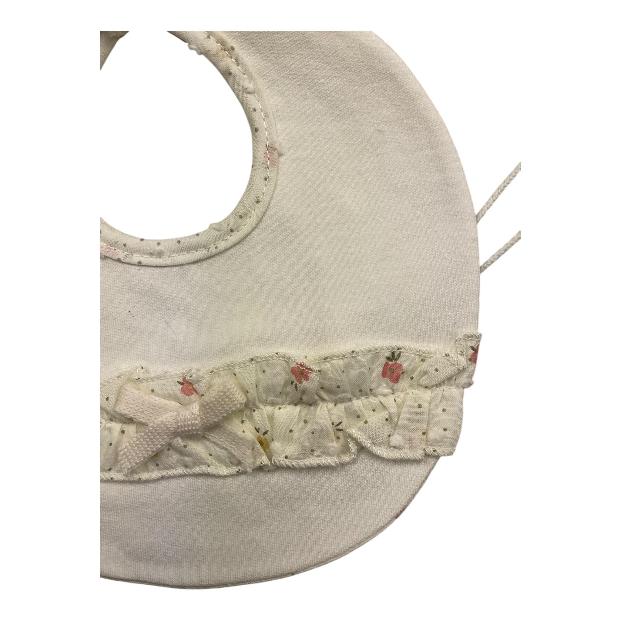 NINNAOH bavetta tinta unita con stampa Panna per Neonata I2476BA PANNA NINNAOH