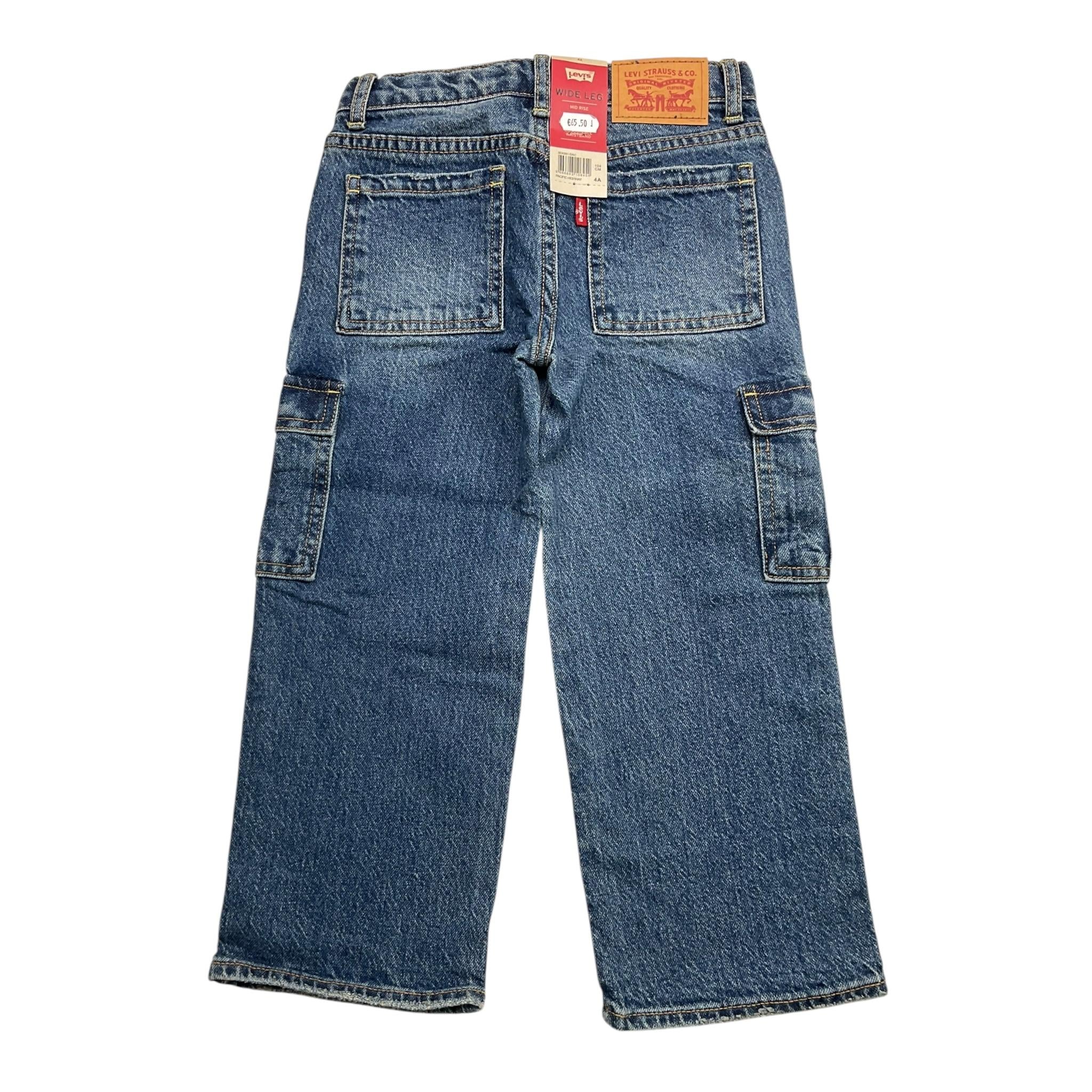 LEVI'S jeans tinta unita modello palazzo Blu per Bambina 4EK991X BLU LEVI'S