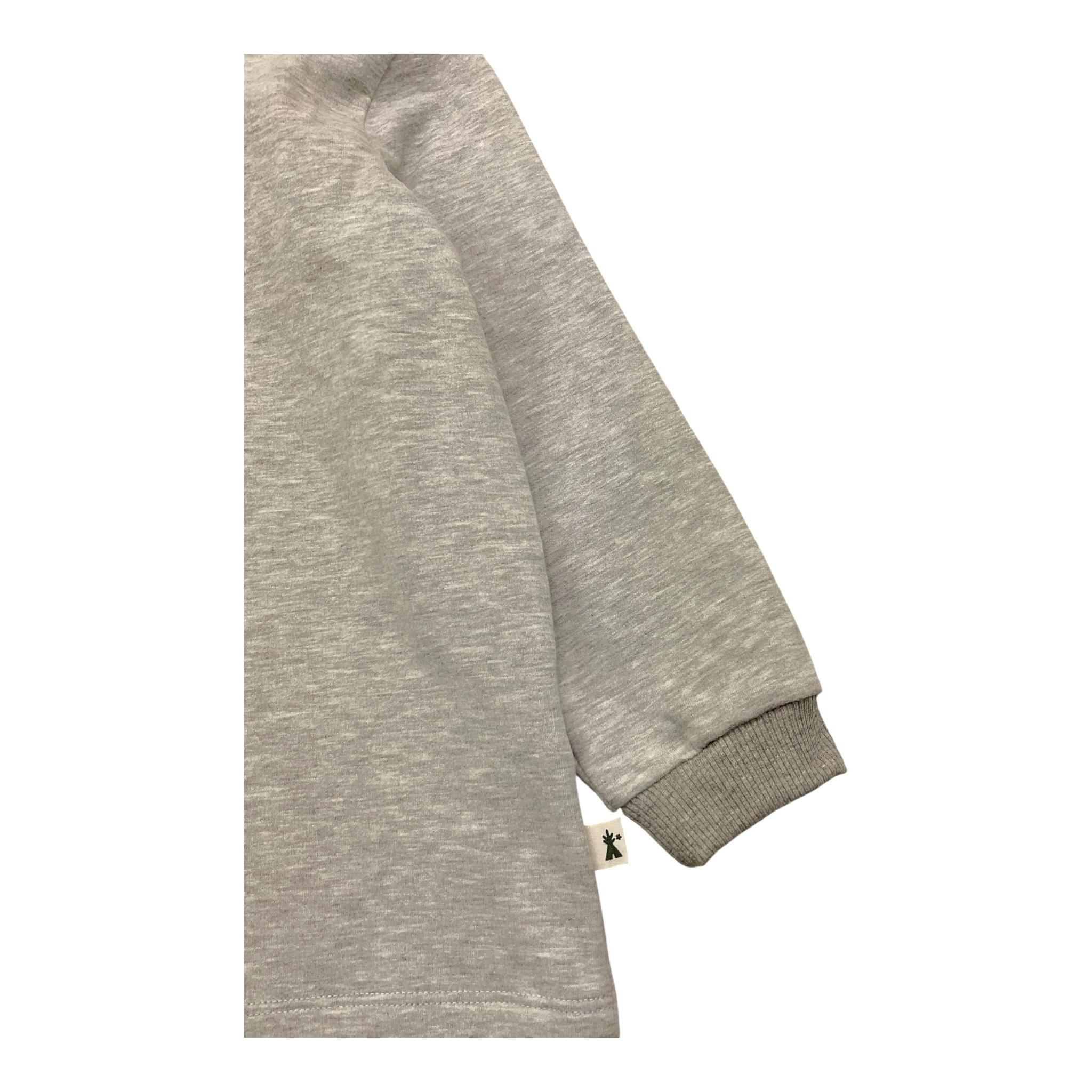 PETIT INDI felpa tinta unita con cappuccio Grigio per Bambino AW24BK7710 GRIGIO PETIT INDI