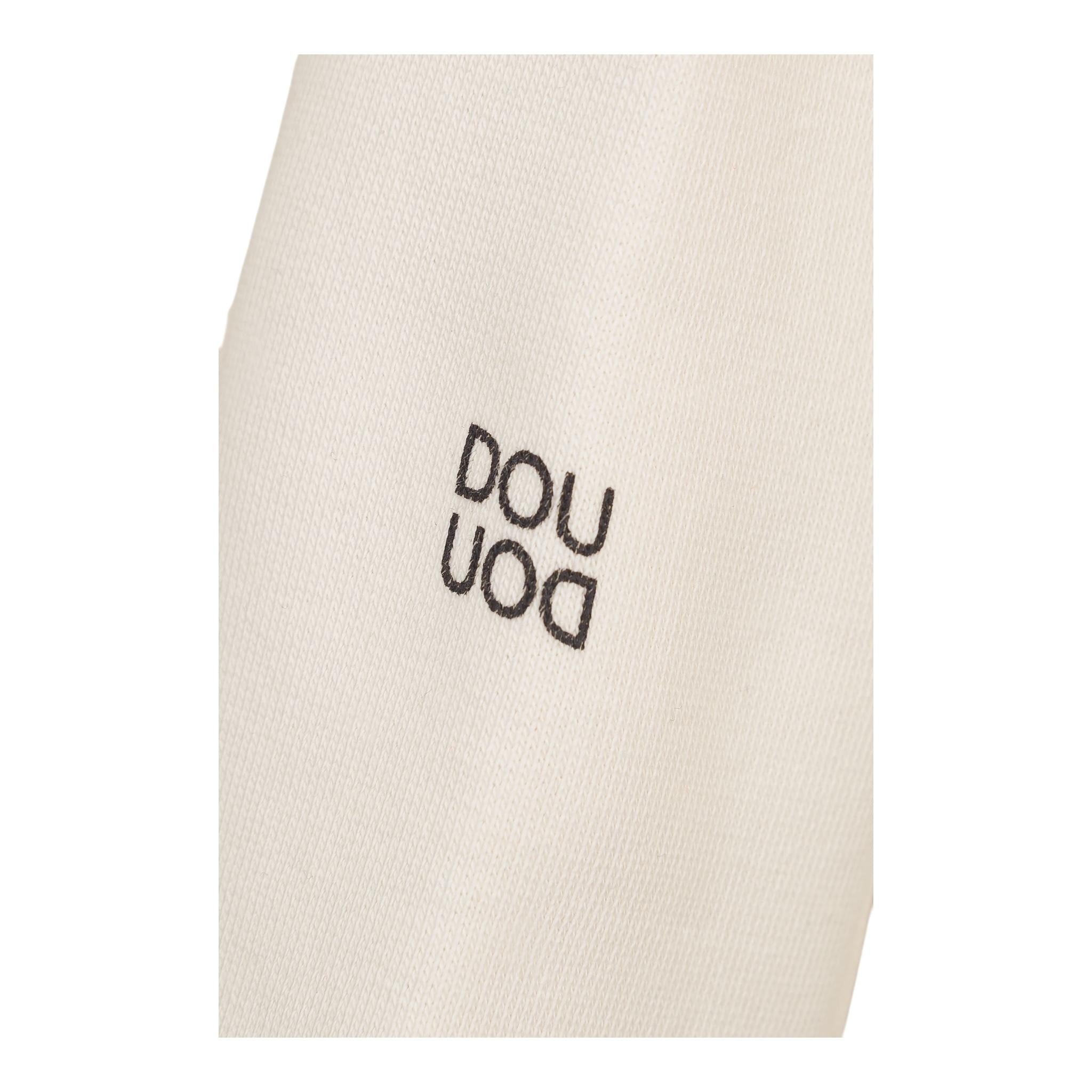 DOU DOU felpa chiusa con cappuccio tinta unita Panna per Bambino DV4P90 PANNA DOU DOU