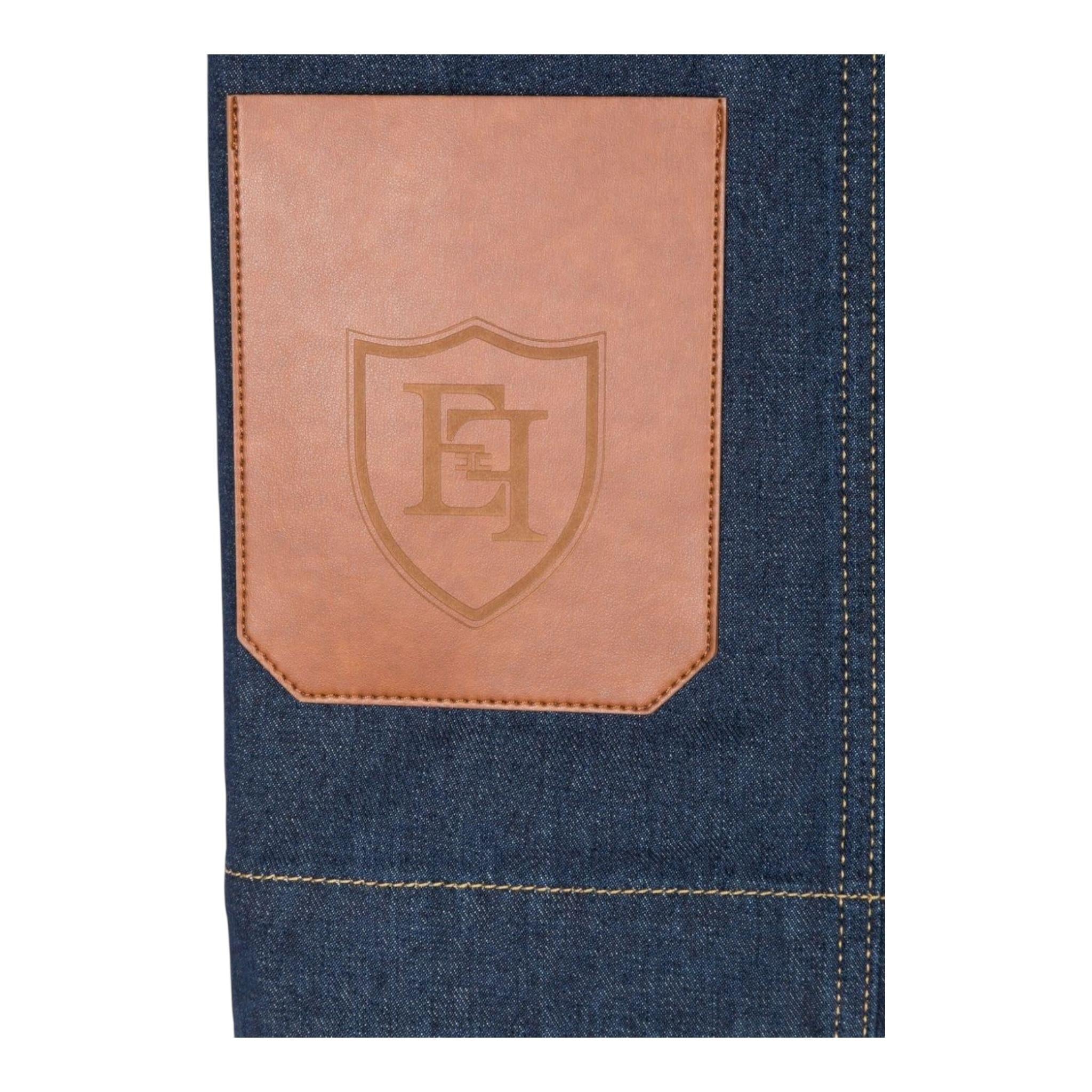 ELISABETTA FRANCHI salopette in denim tinta unita con tasche in contrasto Blu per Bambina EFAB545 BLU ELISABETTA FRANCHI
