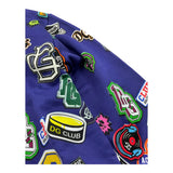 DOLCE & GABBANA felpa tinta unita con zip cappuccio e stampa Blu per Bambino L4JWFN BLU DOLCE & GABBANA