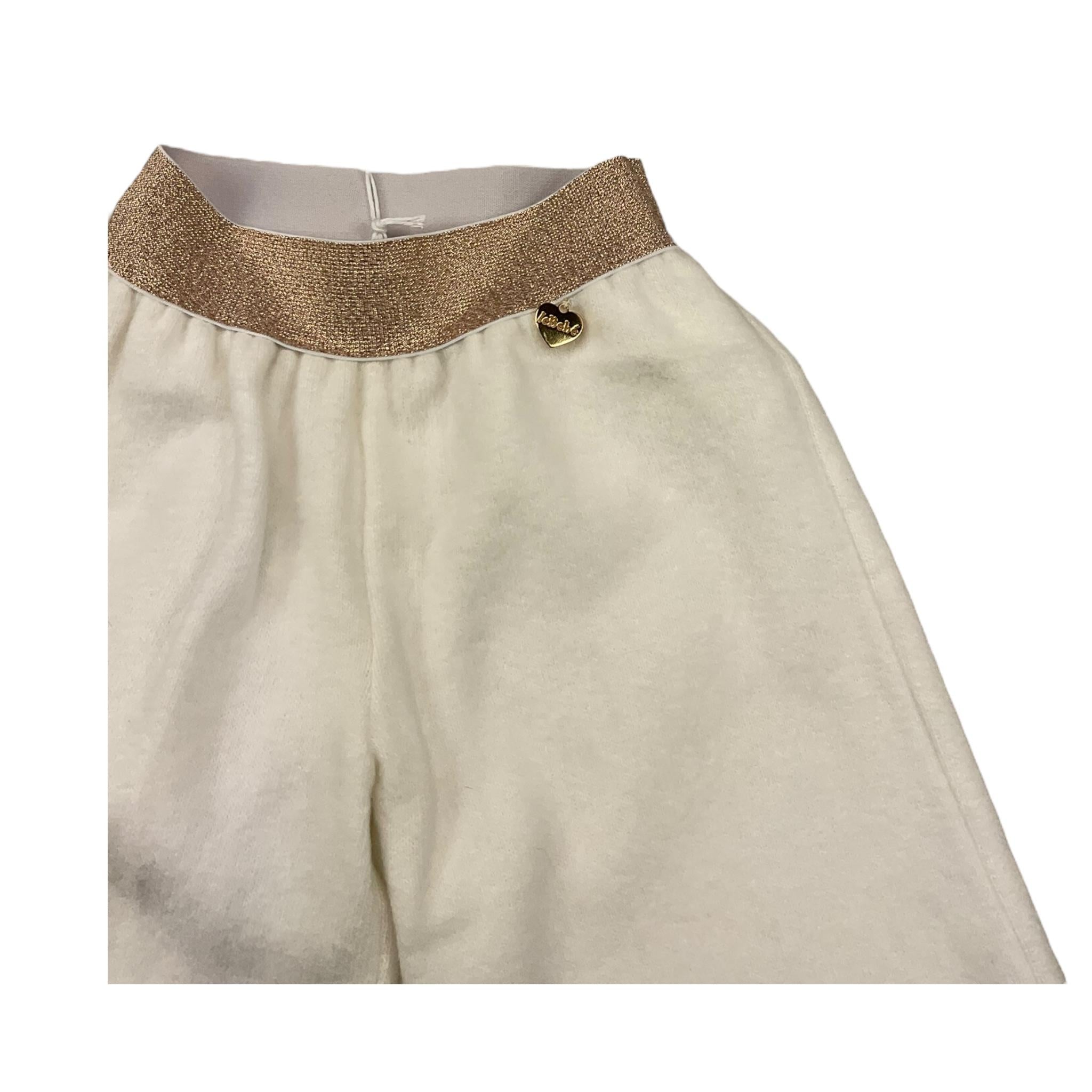 LE BEBE' pantalone tinta unita modello palazzo Panna per Neonata LBG6097 PANNA LE BEBE'