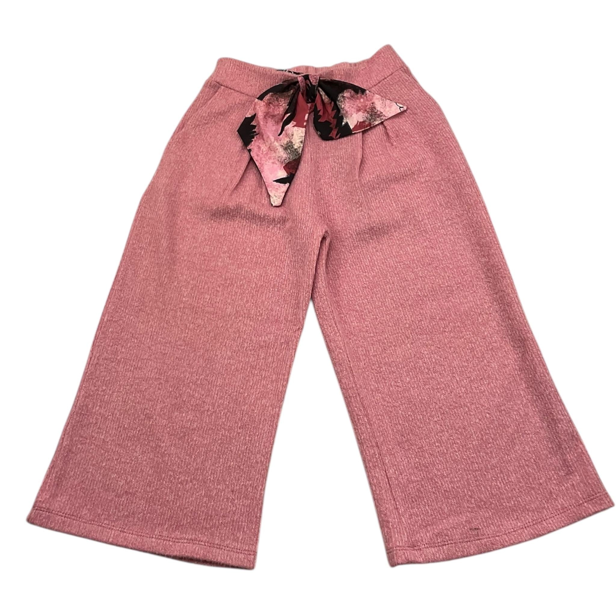 NAICE pantalone tinta unita modello palazzo Rosa per Bambina 231070 ROSA NAICE