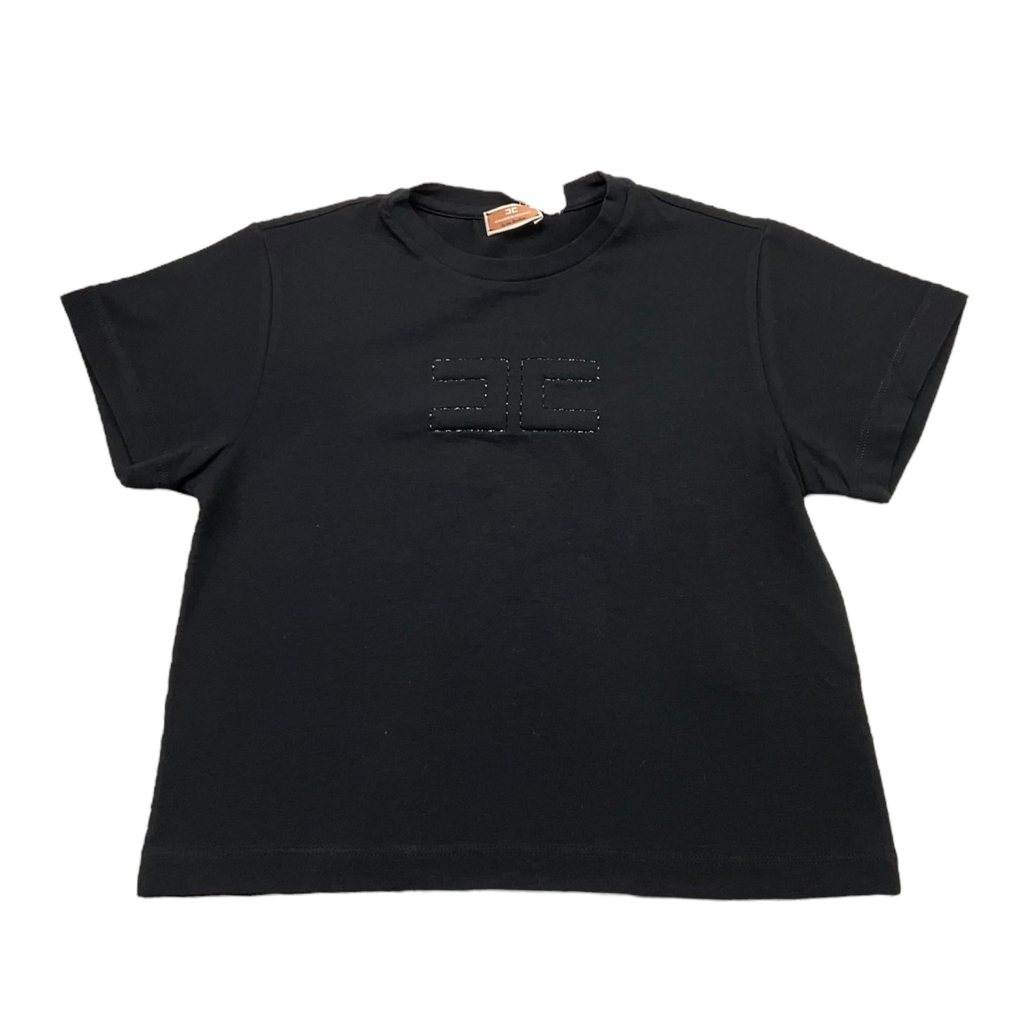 ELISABETTA FRANCHI t-shirt tinta unita girocollo Nero per Bambina EFTS130 NERO ELISABETTA FRANCHI