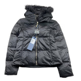 YES ZEE giubbino tinta unita con zip e cappuccio Nero per Bambina J016 NERO YES ZEE