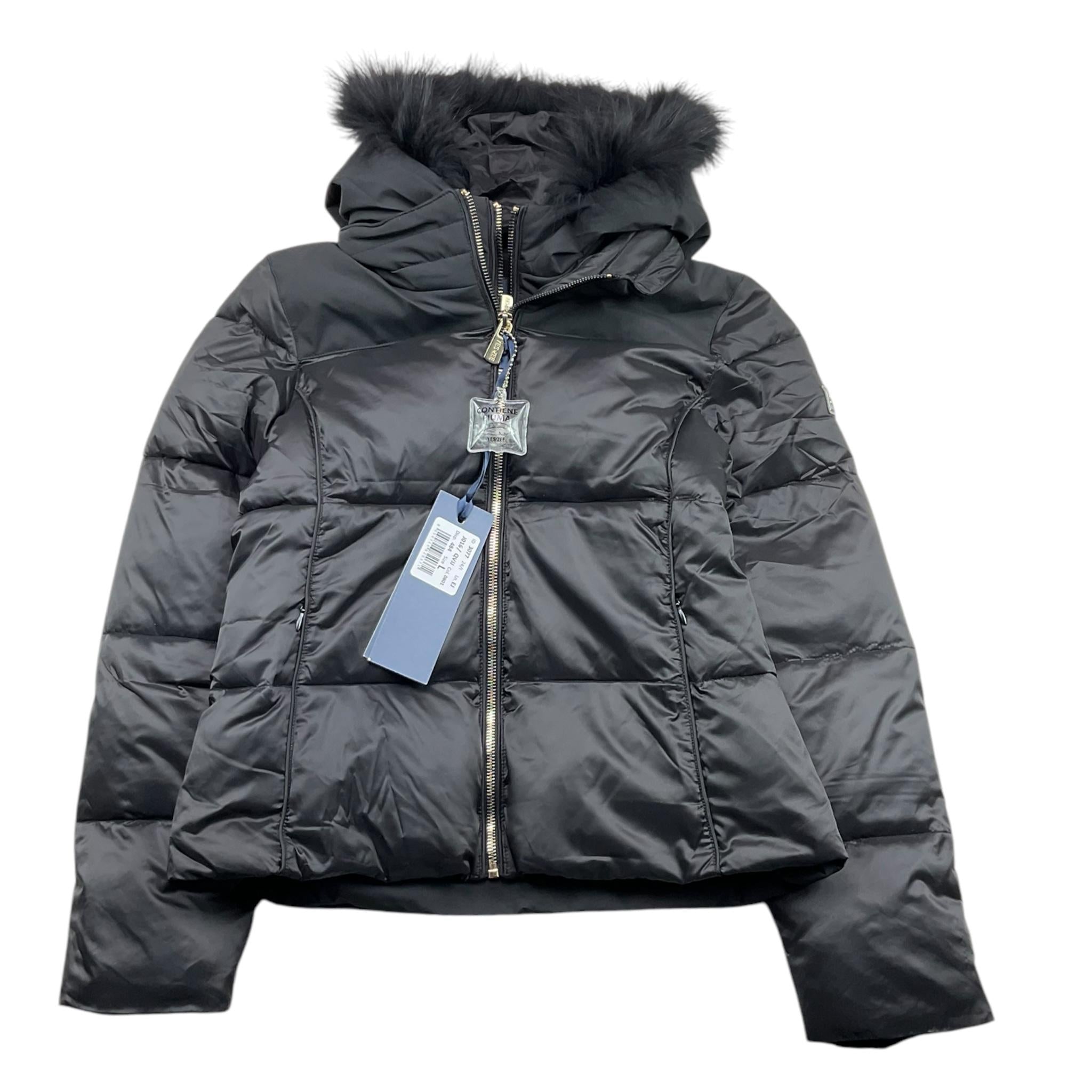 YES ZEE giubbino tinta unita con zip e cappuccio Nero per Bambina J016 NERO YES ZEE