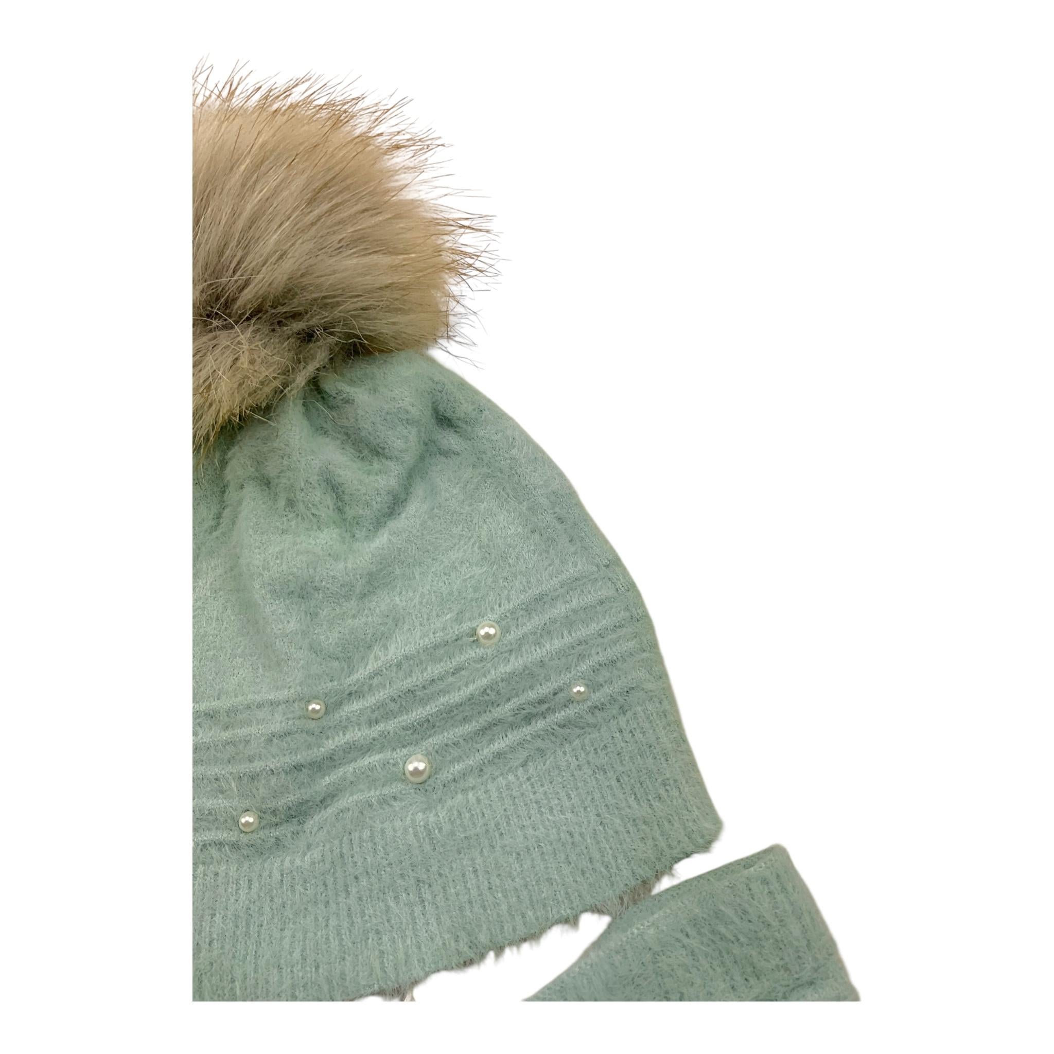 MAYORAL set cappello-scaldacollo tinta unita Verde per Bambina 10825 VERDE MAYORAL