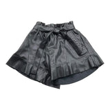 TWINSET short in ecopelle tinta unita Nero per Bambina 242GJ2156 NERO TWINSET