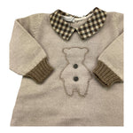 BARCELLINO tutina manica lunga in maglia Beige per Neonato 105301 BEIGE BARCELLINO