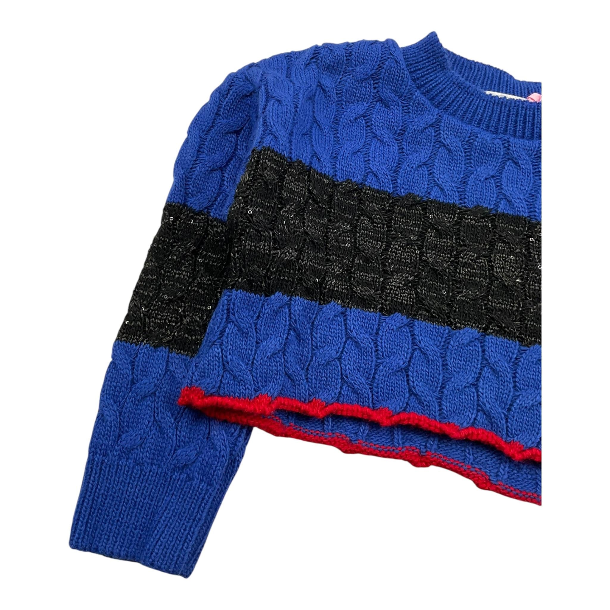 VICOLO maglia tinta unita girocollo Blu per Bambina 3141WY00095X BLU VICOLO
