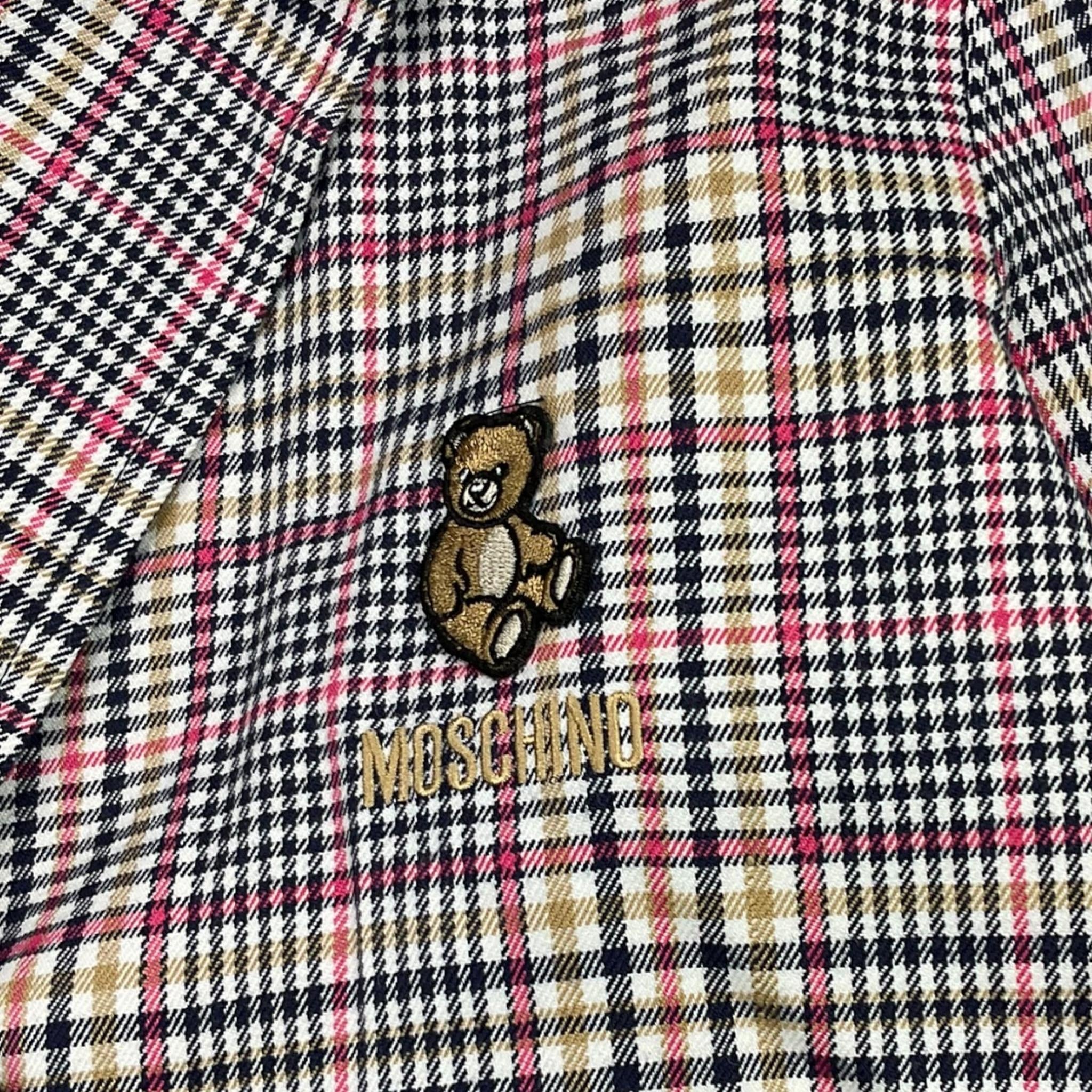 MOSCHINO giacca tinta unita con fantasia a quadri Bianco per Bambina HDA00P BIANCO MOSCHINO