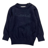 TRUSSARDI maglia girocollo tinta unita Blu per Neonato TIA25011MA BLU TRUSSARDI