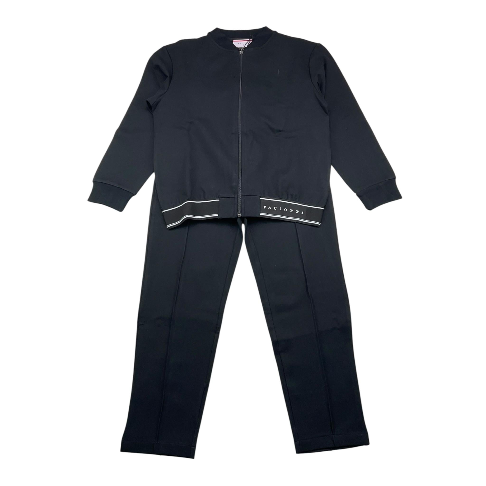 CESARE PACIOTTI completo 2 pezzi felpa-pantalone tinta unita Nero per Bambino MFP5351J NERO CESARE PACIOTTI
