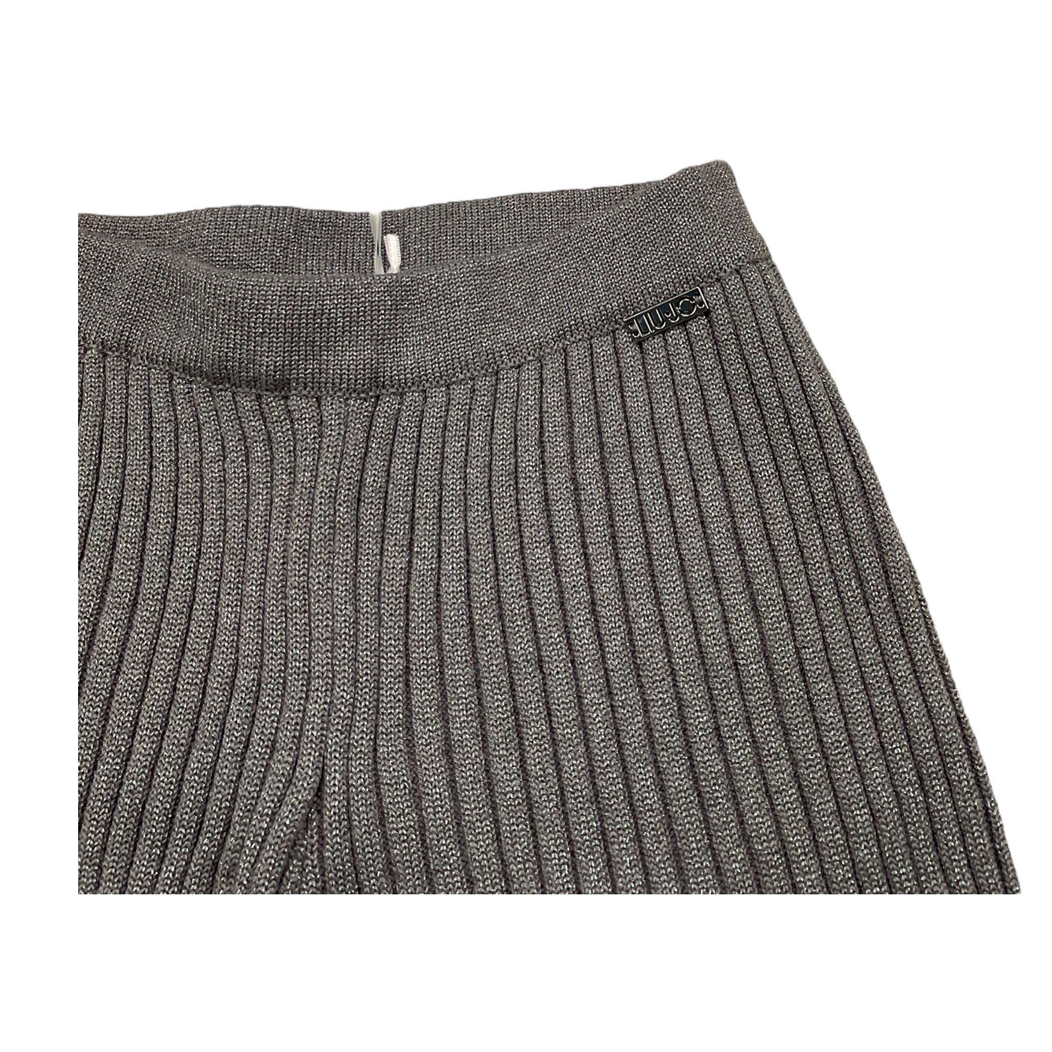 LIU JO pantalone tinta unita modello palazzo Grigio per Bambina KF4129X GRIGIO LIU JO