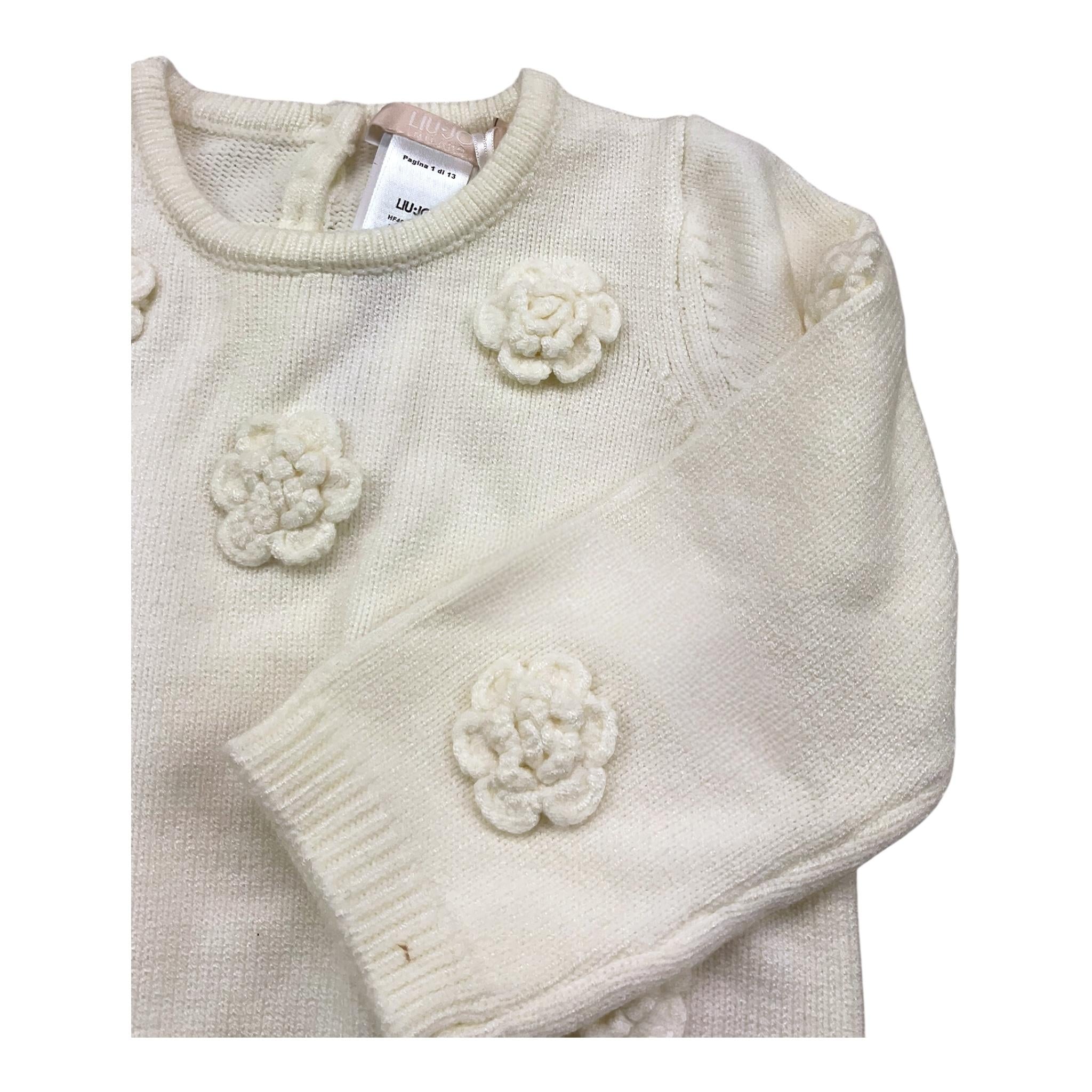 LIU JO completo 2 pezzi maglia-gonna tinta unita Panna per Neonata HF4024MS75L PANNA LIU JO