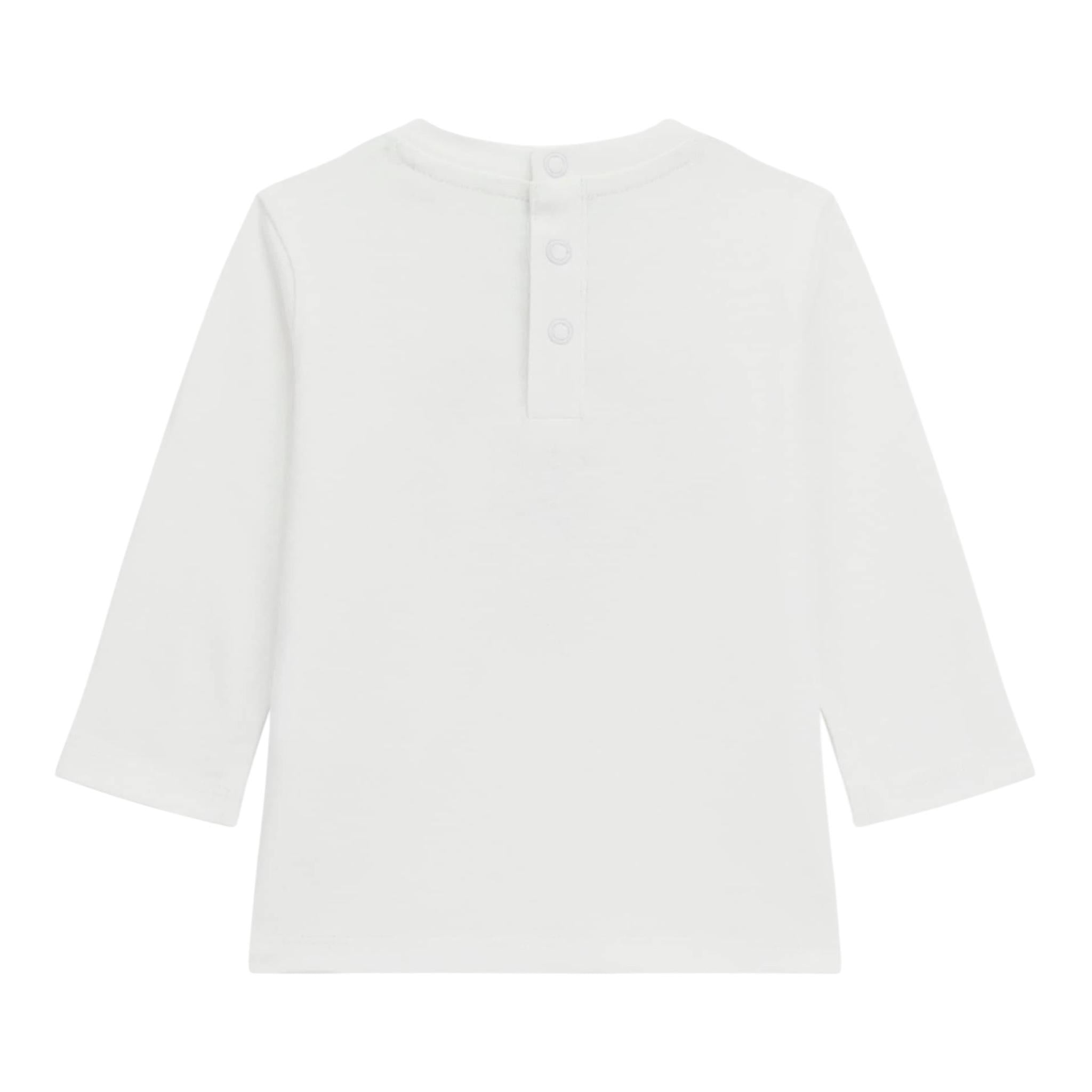 GUESS shirt girocollo tinta unita ocn logo Bianco per Neonato I4YI01K8HM4X BIANCO GUESS