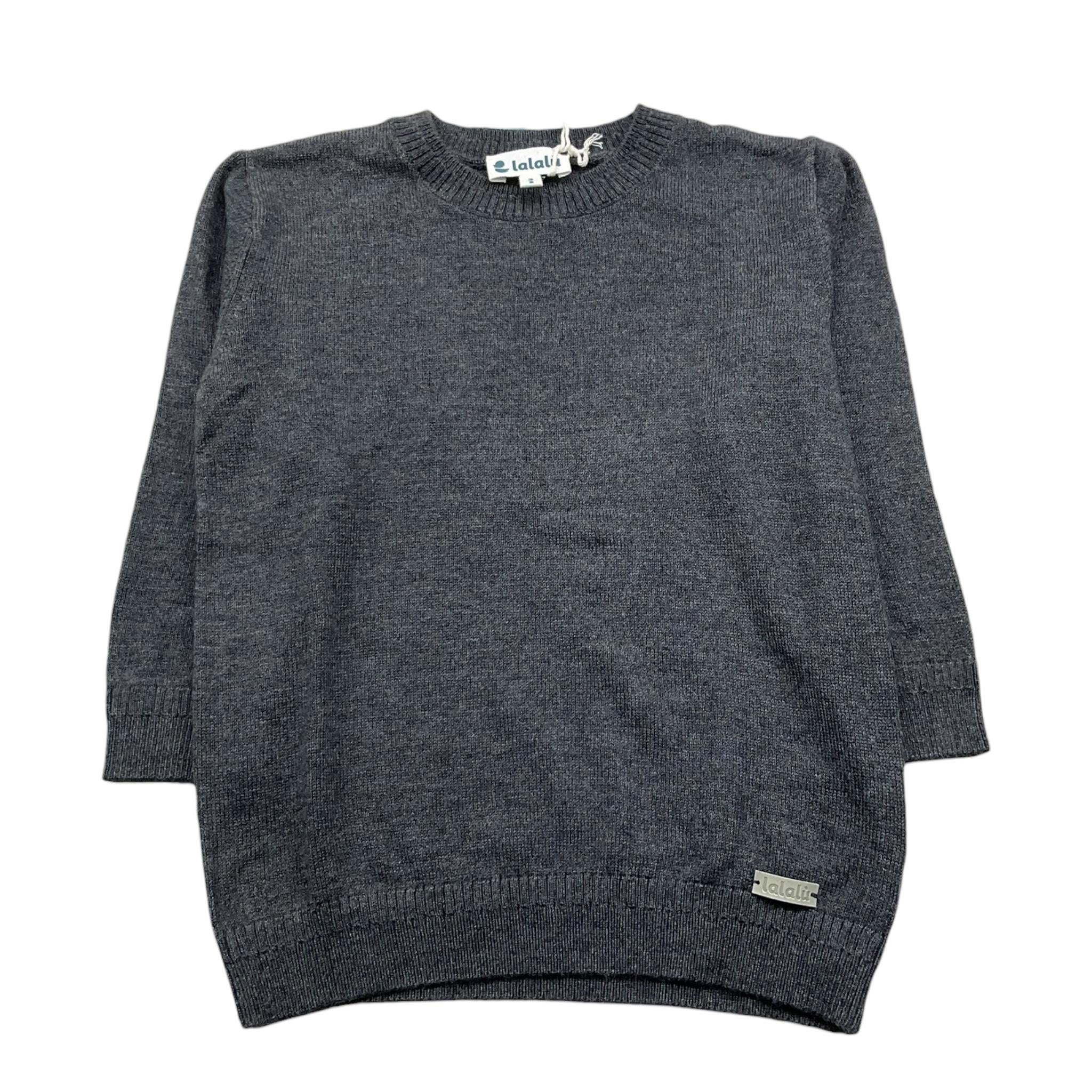 LALALU' maglia girocollo tinta unita Grigio per Bambino MGL220NBJ GRIGIO LALALU'