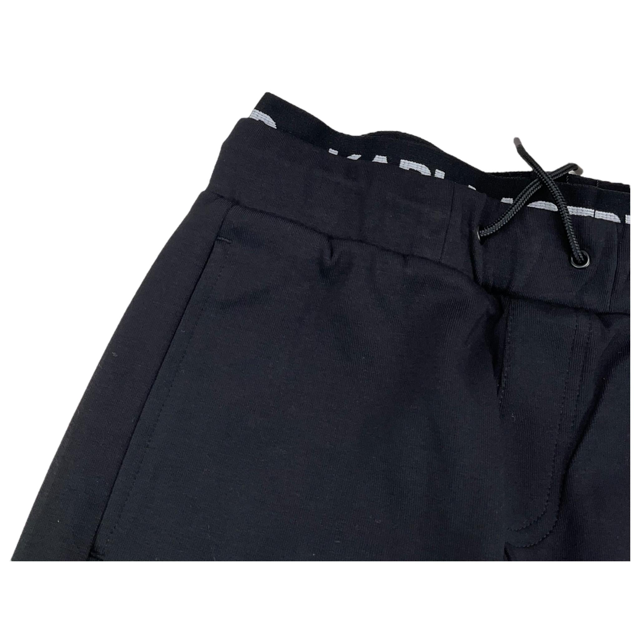 KARL LAGERFELD pantalone tinta unita cn elastico in vita logato Nero per Bambina Z30263 NERO KARL LAGERFELD