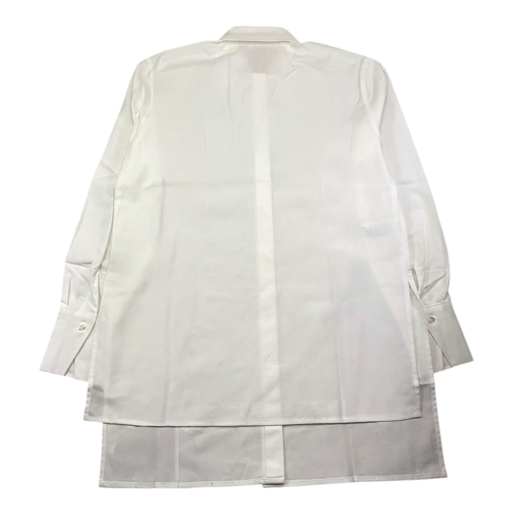 ASPESI camicia manica lunga tinta unita asimmetrica Bianco per Bambino F24042CLC0062 BIANCO ASPESI