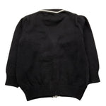 CESARE PACIOTTI cardigan tinta unita con profili in contrasto Nero per Neonato MGP5359BNX NERO CESARE PACIOTTI