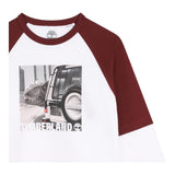 GUESS shirt girocollo tinta unita cn maniche in contrasto Bianco per Bambino T60305 BIANCO GUESS