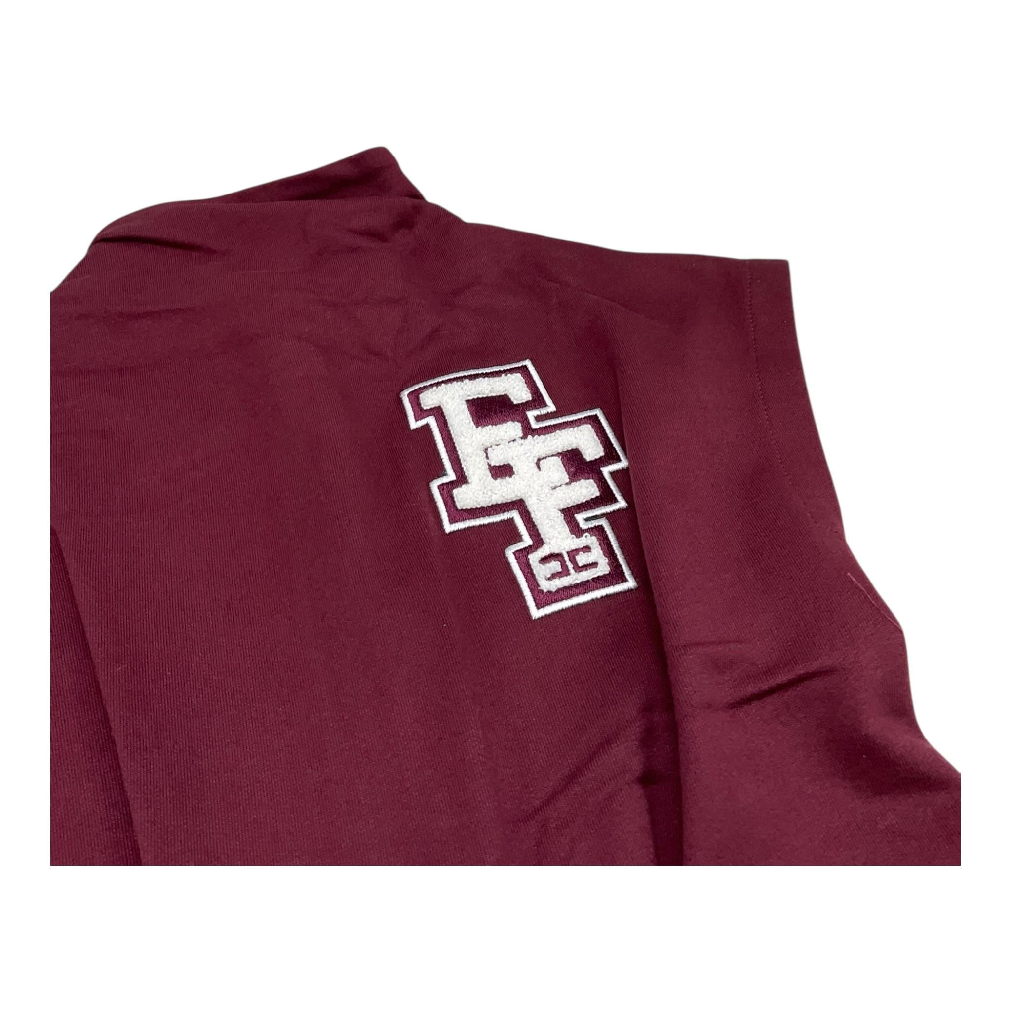 ELISABETTA FRANCHI tuta intera tinta unita giromanica con logo Bordeaux per Bambina EFTA096 BORDEAUX ELISABETTA FRANCHI