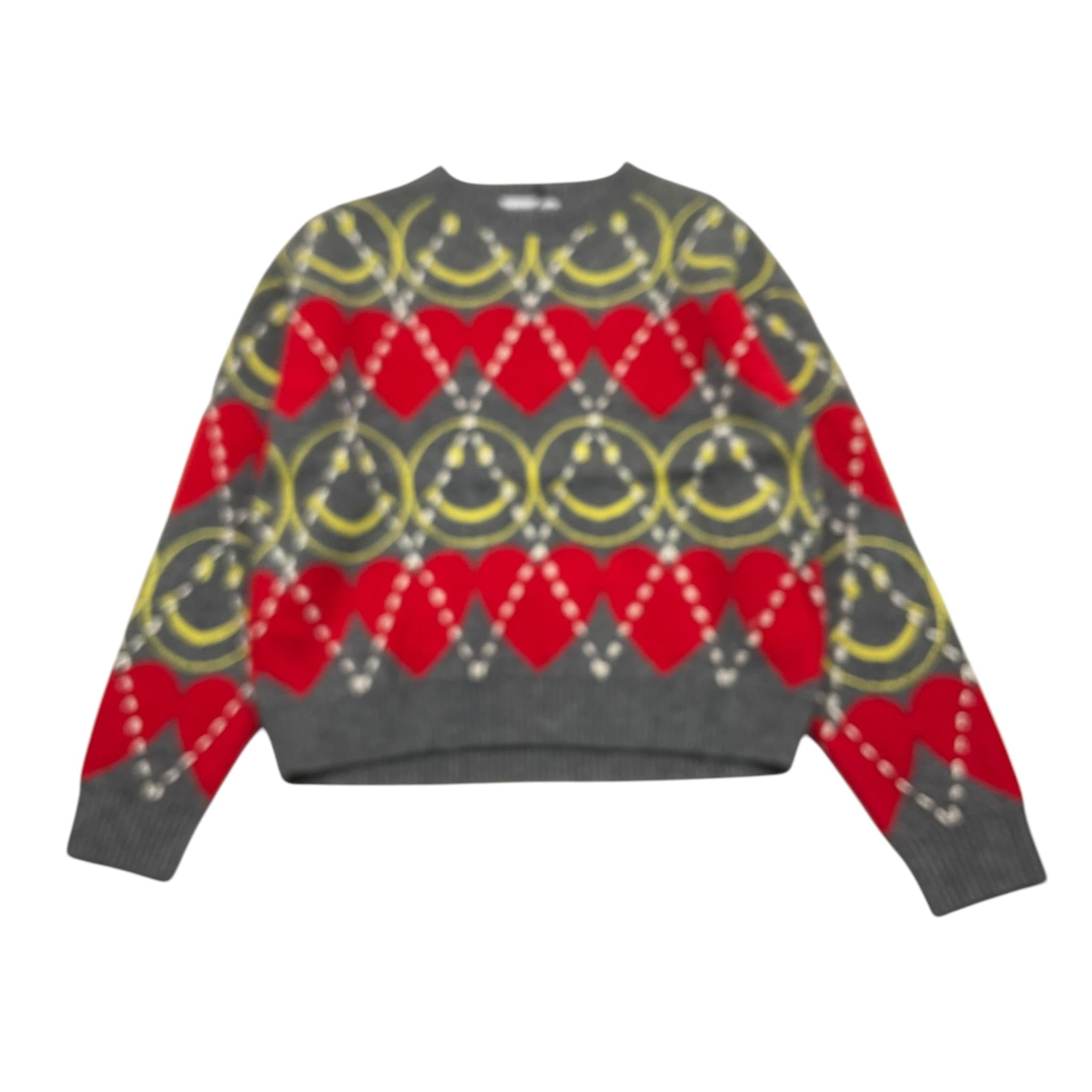 MOSCHINO maglia tinta unita girocollo con stampa Grigio per Bambina HDW02D GRIGIO MOSCHINO