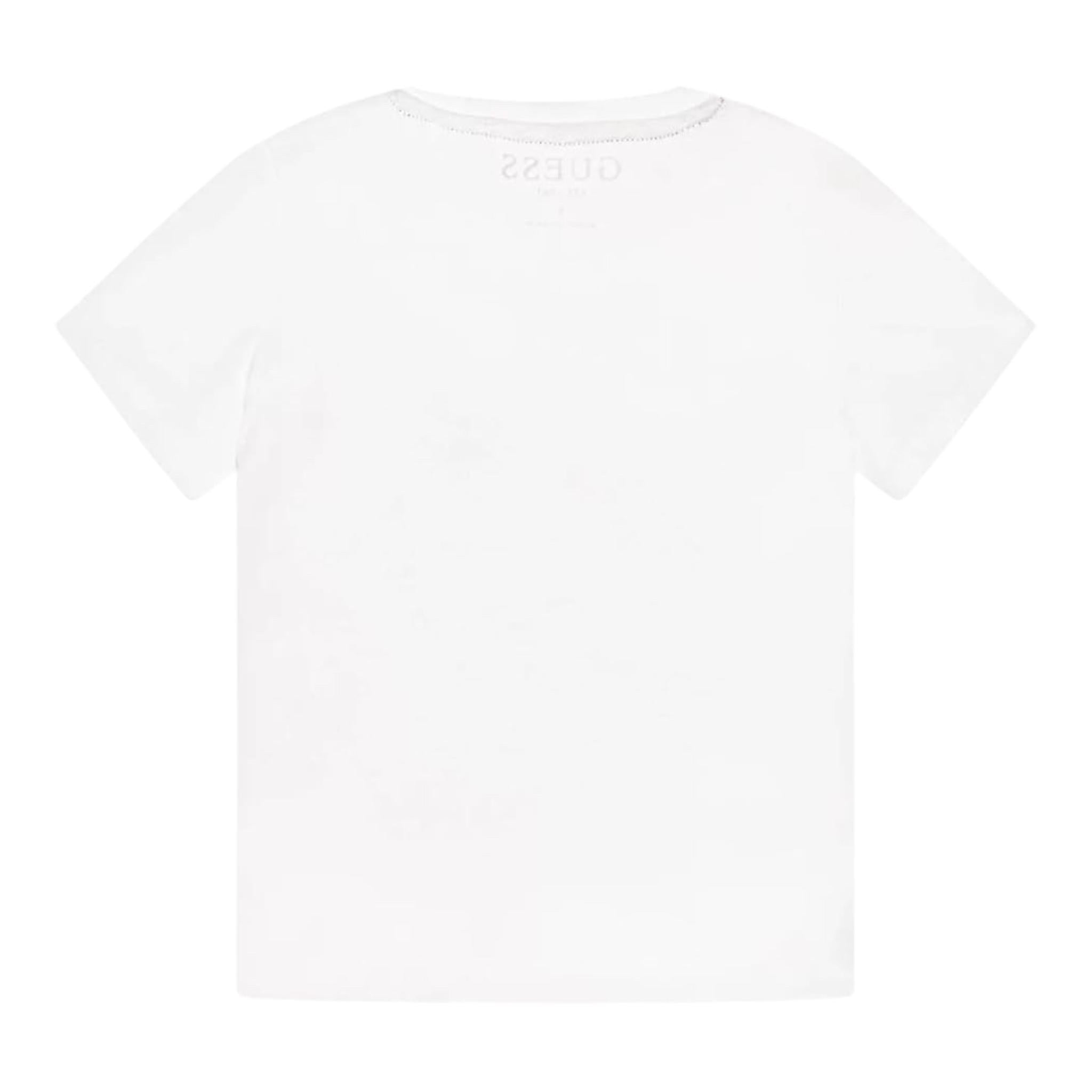 GUESS t-shirt girocollo tinta unita cn orso Bianco per Neonato N0BI22I3Z00 BIANCO GUESS