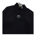 TWINSET maglia mezzo collo tinta unita a costine Nero per Bambina 242GJ3190X NERO TWINSET