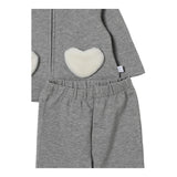 IL GUFO completo 2 pezzi felpa-pantalone tinta unita Grigio per Neonata A24DP500M0100 GRIGIO IL GUFO