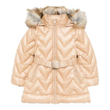 LIU JO giubbino tinta unita con zip e cappuccio Cammello per Bambina KF4002TS031 CAMMELLO LIU JO