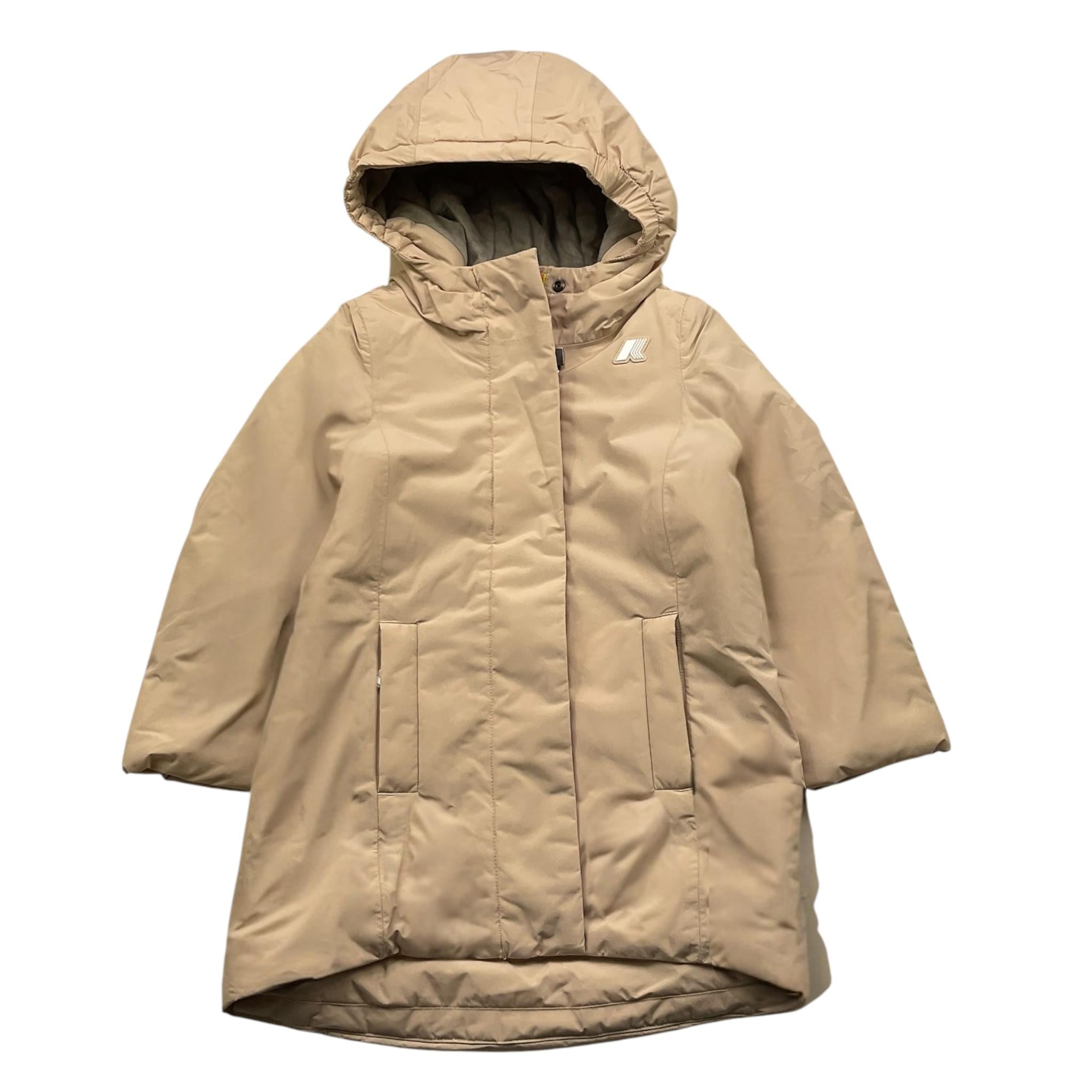 K-WAY giubbino tinta unita con zip e cappuccio Beige per Bambina K41383WXX BEIGE K-WAY